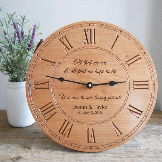 20 MẪU ĐỒNG HỒ - Đồng hồ Gỗ treo tường chất liệu gỗ máy kim thiết kế in theo yêu cầu trang trí nhà và quán café*#3