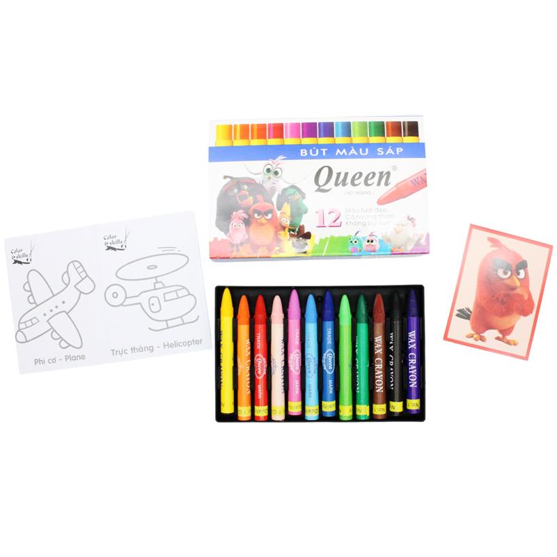 Hộp 12 Bút Màu Sáp - Queen PC-012