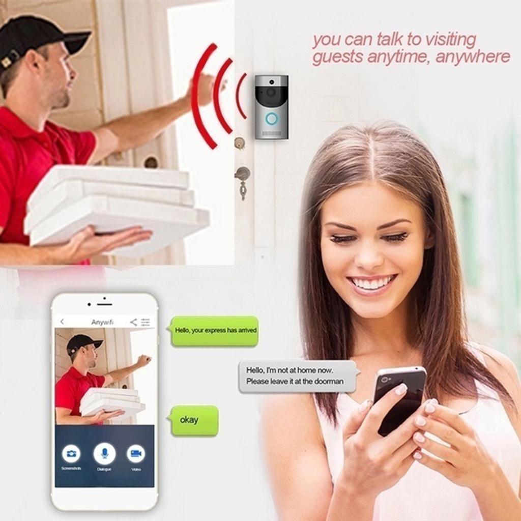 Wireless WiFi Video  2-Way Talk Chime SecurityCamera 1080P US