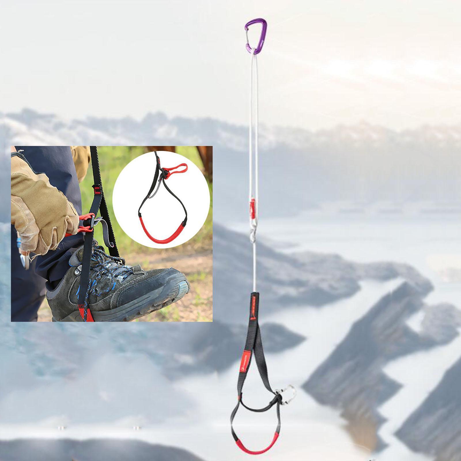 Adjustable Climbing Ascender Foot Loop Ascender Hardware for Outdoor
