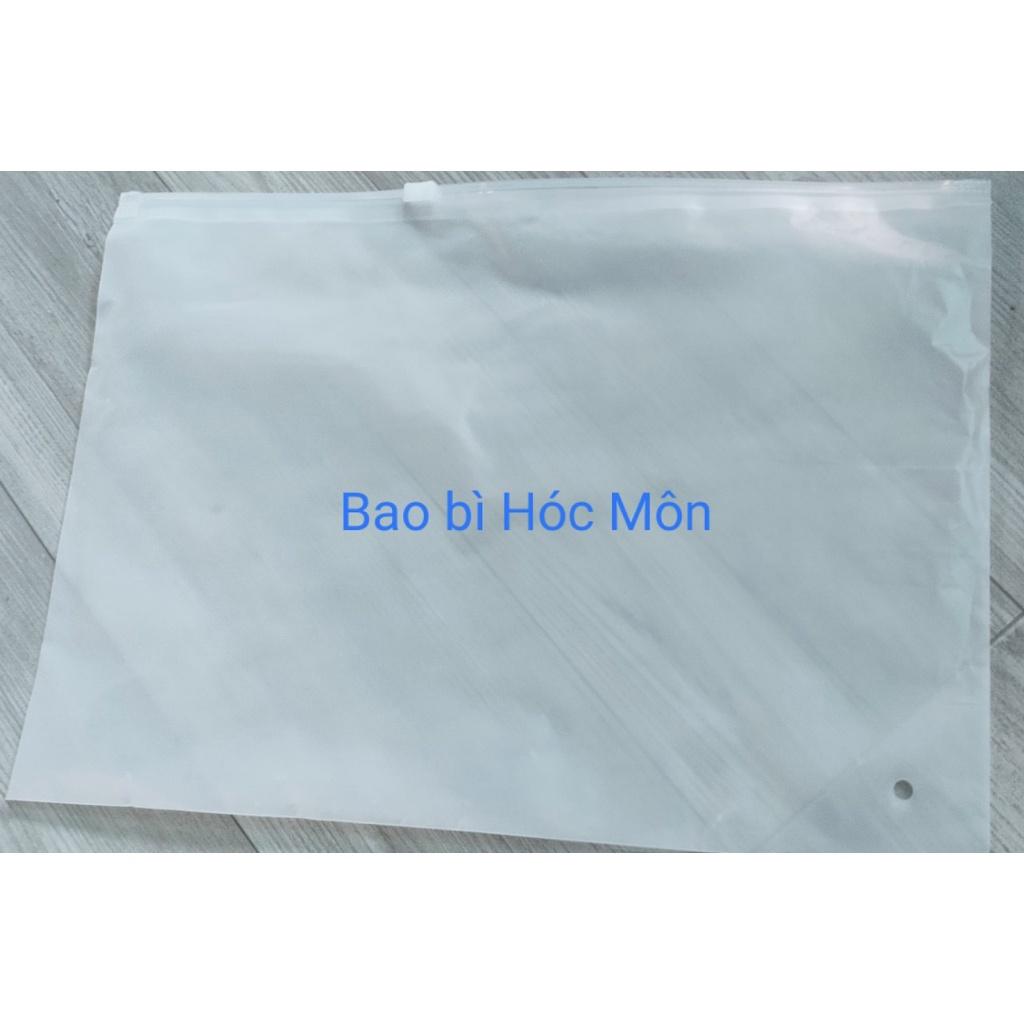 Túi Zip mờ có khóa kéo ngang đựng quần áo, giày dép
