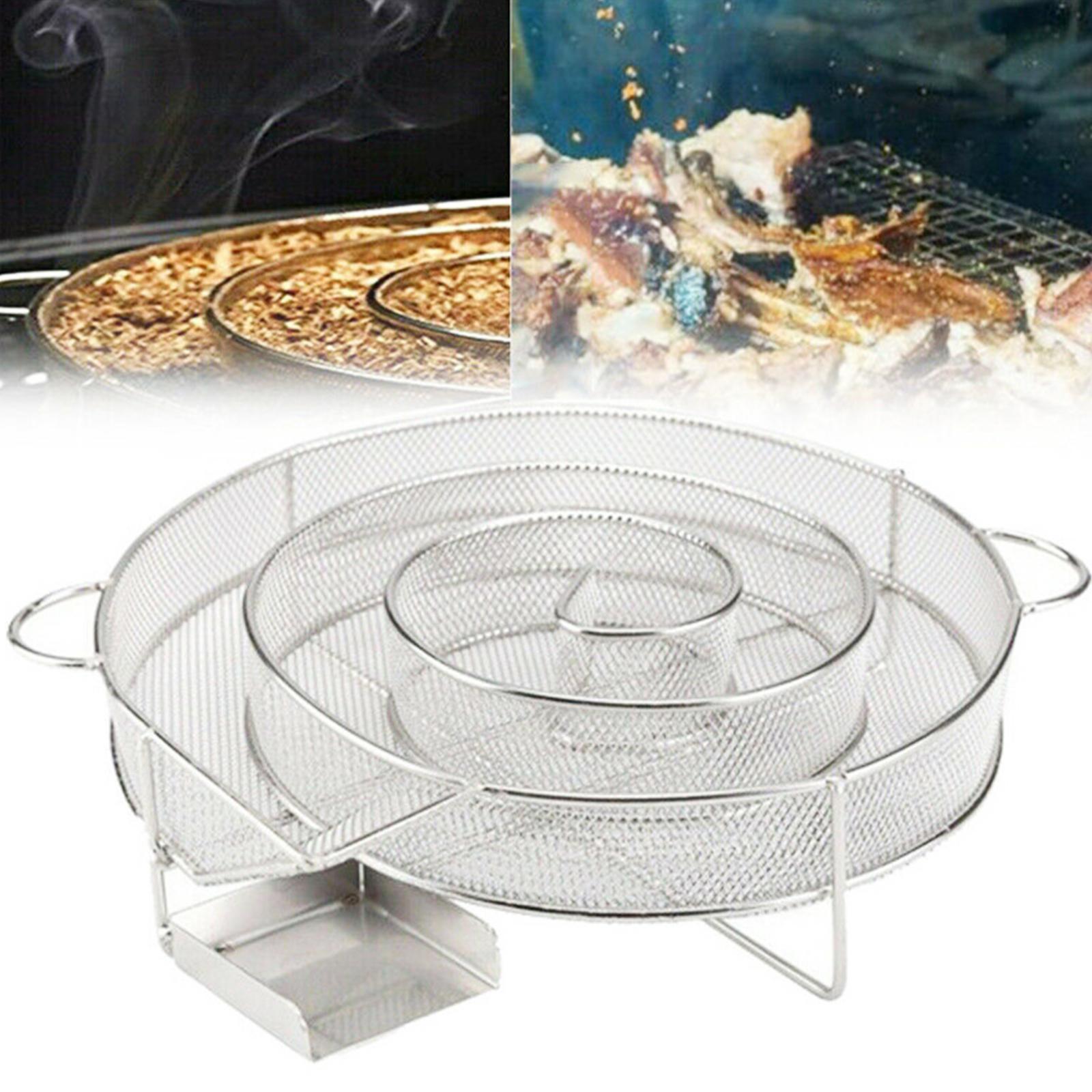 Lò Xông Khói Lạnh Tròn Bếp Nướng Bằng Thép Không Gỉ Bbq