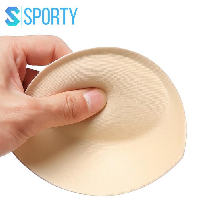 Miếng lót có độn ngực xốp hình tam giác cao cấp dày dặn dùng lót váy, đầm, bikini, đồ tập gym SPORTY