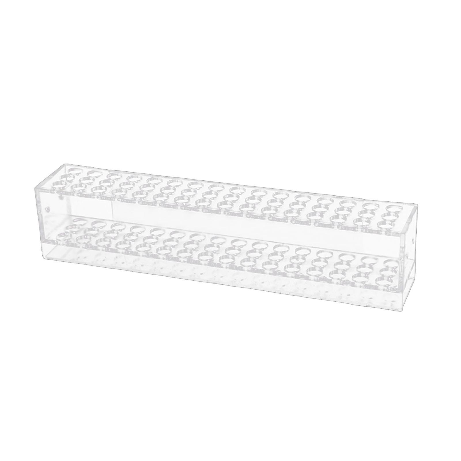 Clear Pen Pencil Display Tray 48 Holes Paint Brush Holder for Paint Brushes