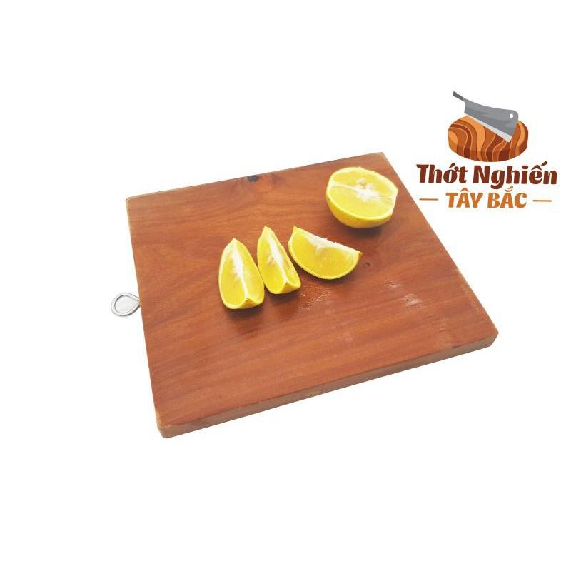 Thớt thái gỗ nghiến chữ nhật 20x25cm