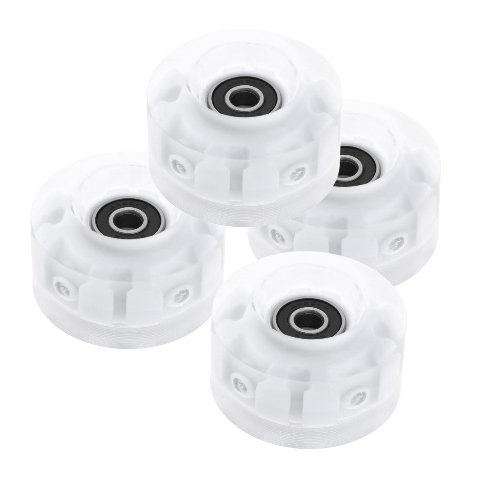 4Pack Quad Roller Skate Wheels with Bearings for Double Row Skateboard