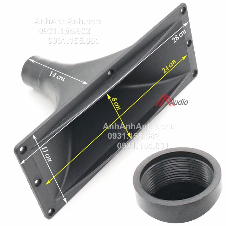 Họng Loa Treble 350, 450, Phiểu loa 350 - Phiểu loa 450 - Kích thước 28 x 11cm