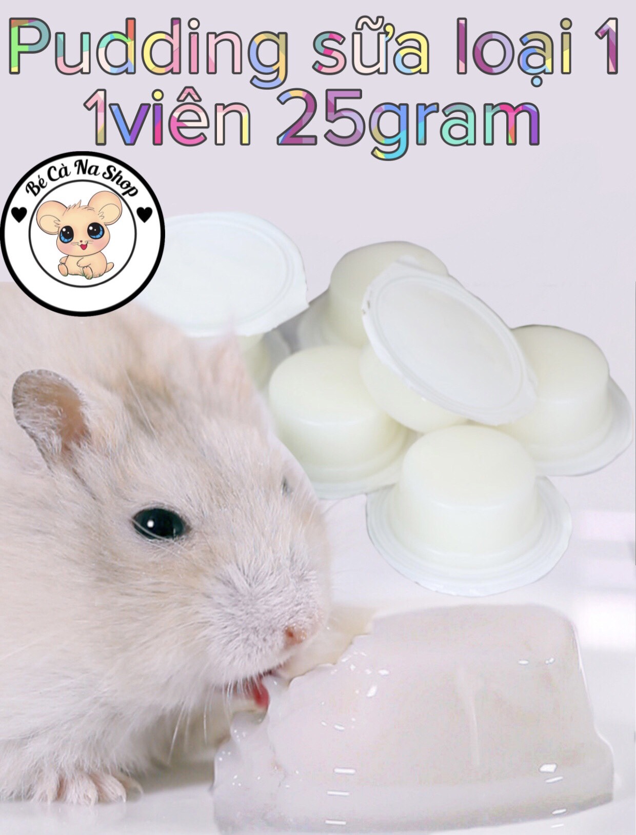 Pudding, bánh sữa tươi vỗ béo cao cấp viên to 25gram  cho hamster thỏ bọ sóc chinchilla ...