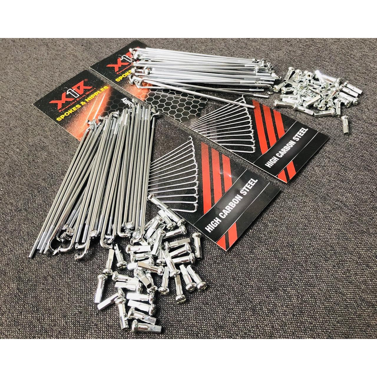 Bộ căm mạ crom X1R dành cho xe wave 2 thắng đùm