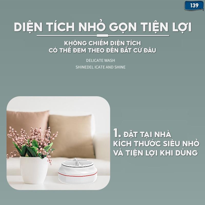 Máy Giặt Quần Áo Mini Tạo Lốc Xoáy Sạch Vết Bẩn Tiết Kiệm Điện Giá Rẻ 139
