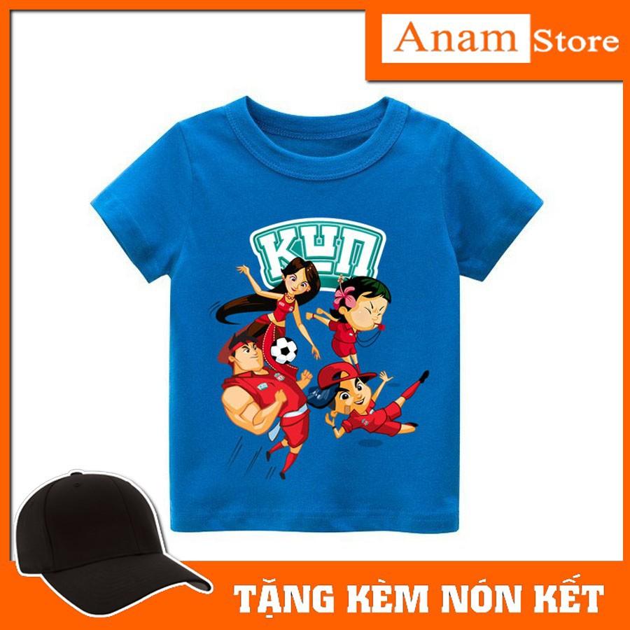 Áo thun trẻ em sữa kun 2, Tặng kèm nón kết, có size người lớn, Anam Store