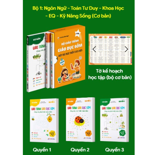 Bộ sách : Giáo Trình Giáo Dục Sớm ,Giúp Trẻ Phát Triển Toàn Diện - cô Phan Hồ Điệp (SP chính hãng)