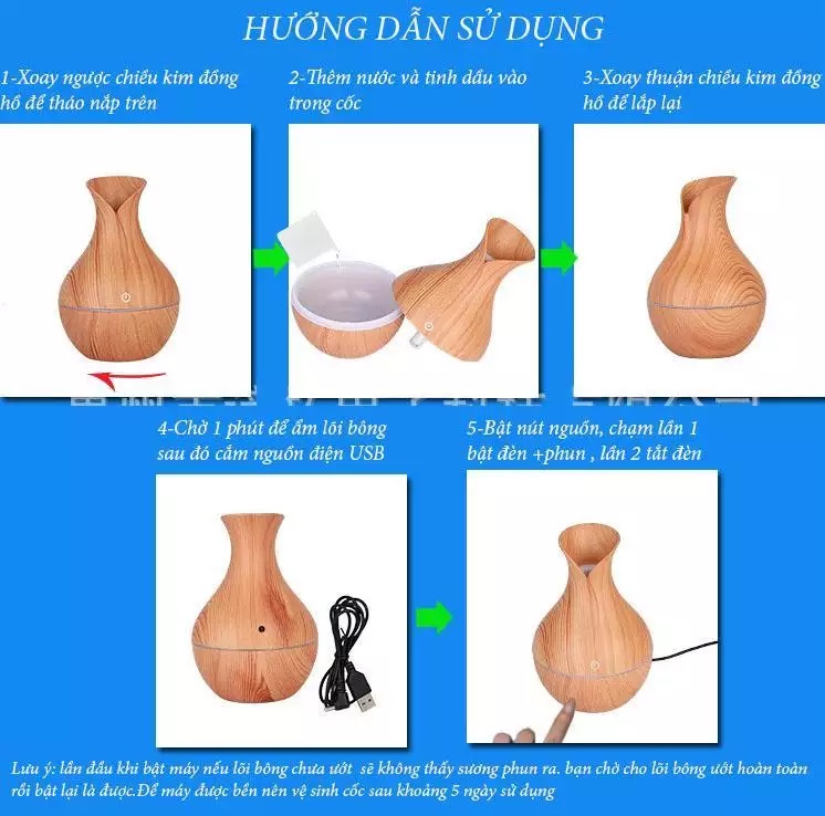 xông tinh dầu hồ lô - Khuếch tán tinh dầu hồ lô