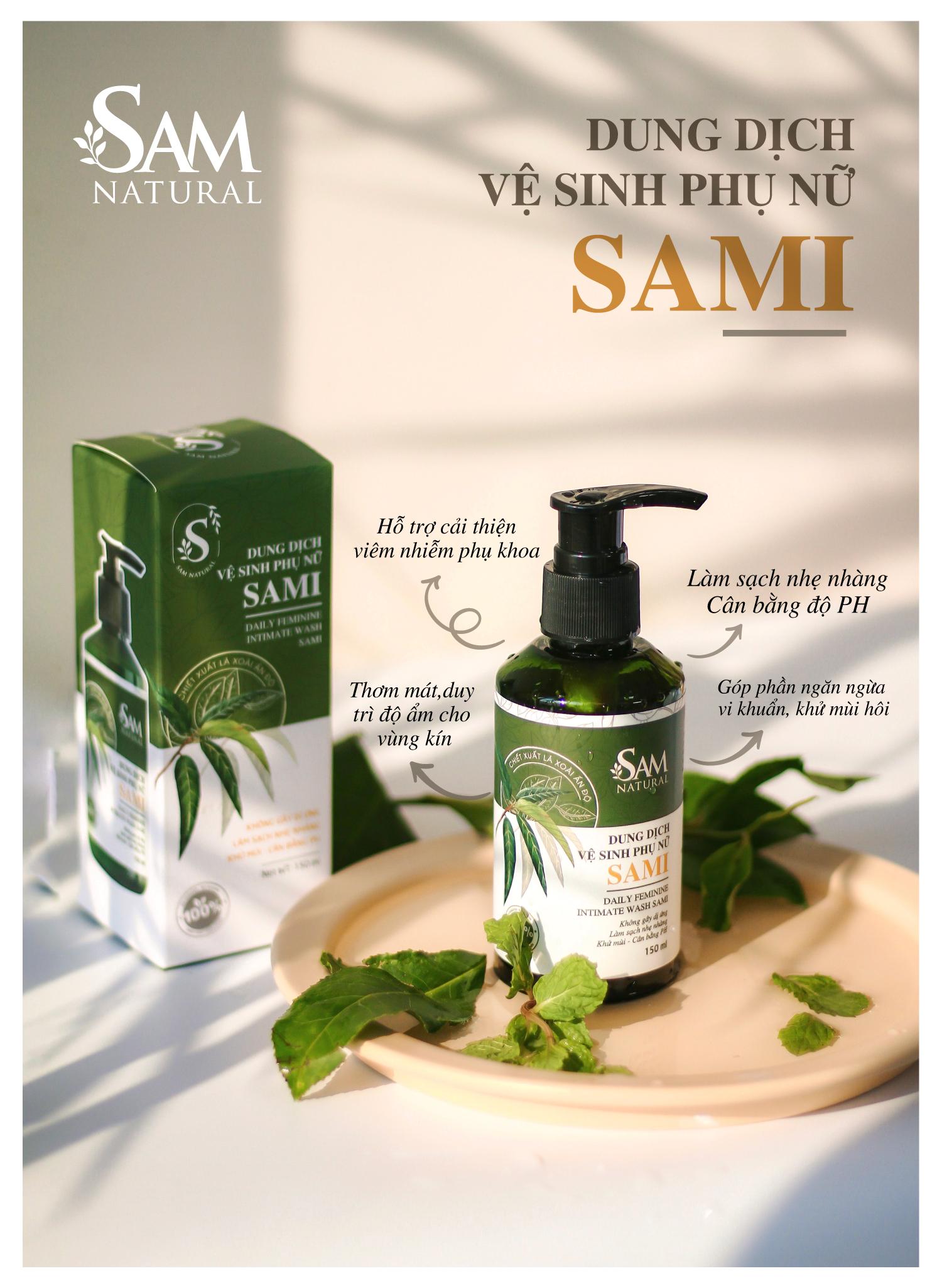 Dung Dịch Vệ Sinh Phụ Nữ Sami - SAM Natural 150ml