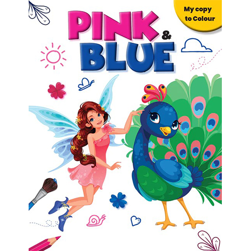 My Copy To Colour: Pink &amp; Blue
