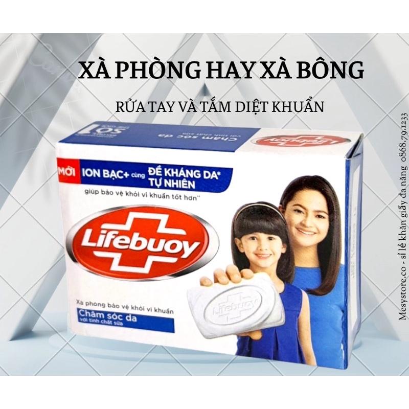 Xà Bông Cục Rửa Tay Tắm Lifebuoy Ion Bạc + 90g Xà Phòng