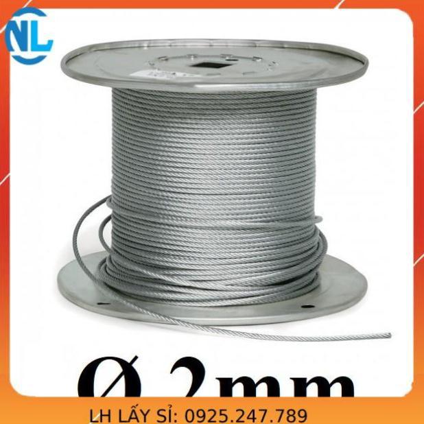 Dây cáp thép mạ kẽm Ø dài 1 mét – 1000 mét cáp thép giá sỉ
