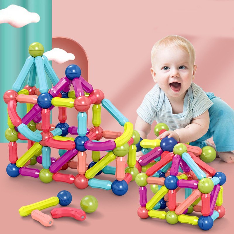Bộ xếp hình nam châm cho bé 36 chi tiết Magnetic Stick, đồ chơi giáo dục xếp hình,  phát triển tư duy, trí thông minh cho bé