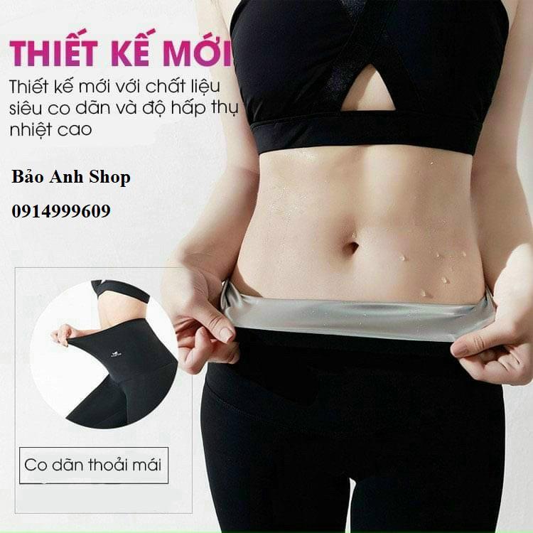 Quần sinh nhiệt tan mỡ bụng ôm bụng dạng lửng
