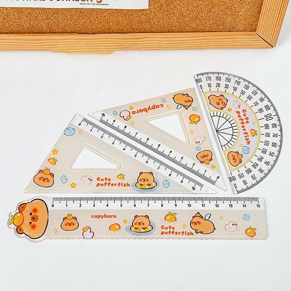 Bộ Thước Eke 4 Món Capybara - WanLongDa XX-090