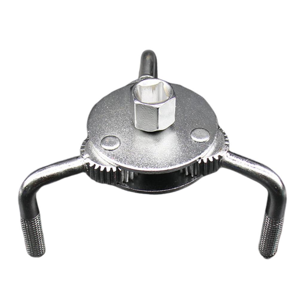UNIVERSAL 3 JAW OIL FILTER WRENCH REMOVAL TOOL ADJUSTABLE HEAVY DUTY