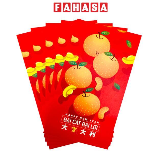 Bộ 5 Bao Lì Xì Tết Bính Ngọ 2026 - Futurebook L384 - Đại Cát Đại Lợi