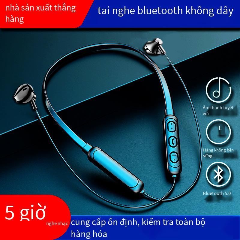 Tai nghe bluetooth treo cổ phong cách mới nhất âm thanh nổi thực sự không dây thể thao chạy bộ tai nghe bluetooth hút từ tính trong tai được đóng hộp
