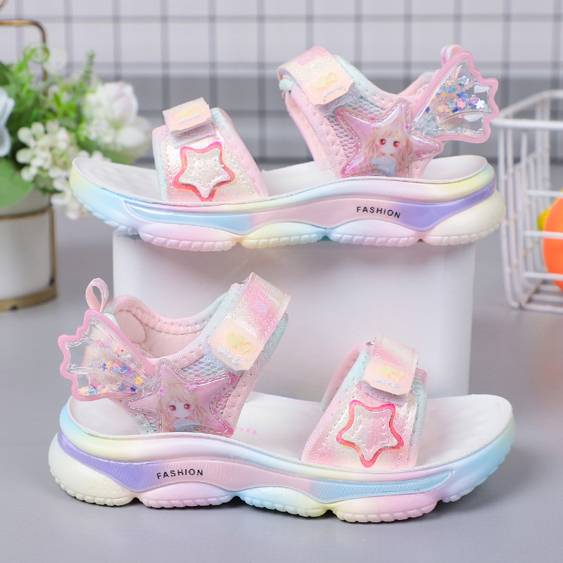 Giày Sandal quai hậu cho bé gái, thể thao siêu nhẹ, êm nhẹ chống trơn  – GSD9132