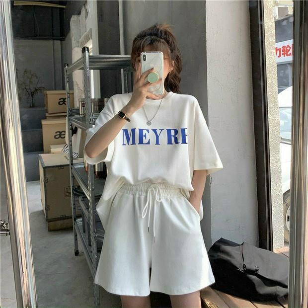 Set Bộ MEYRR 3 MÀU Form Rộng Unisex - Đồ Bộ Mặc Nhà Tay Lỡ freesize Nam Nữ Đều Mặc Được, Đồ bộ nam nữ Set blazer Thời Trang Unisex Mùa Hè phong cách