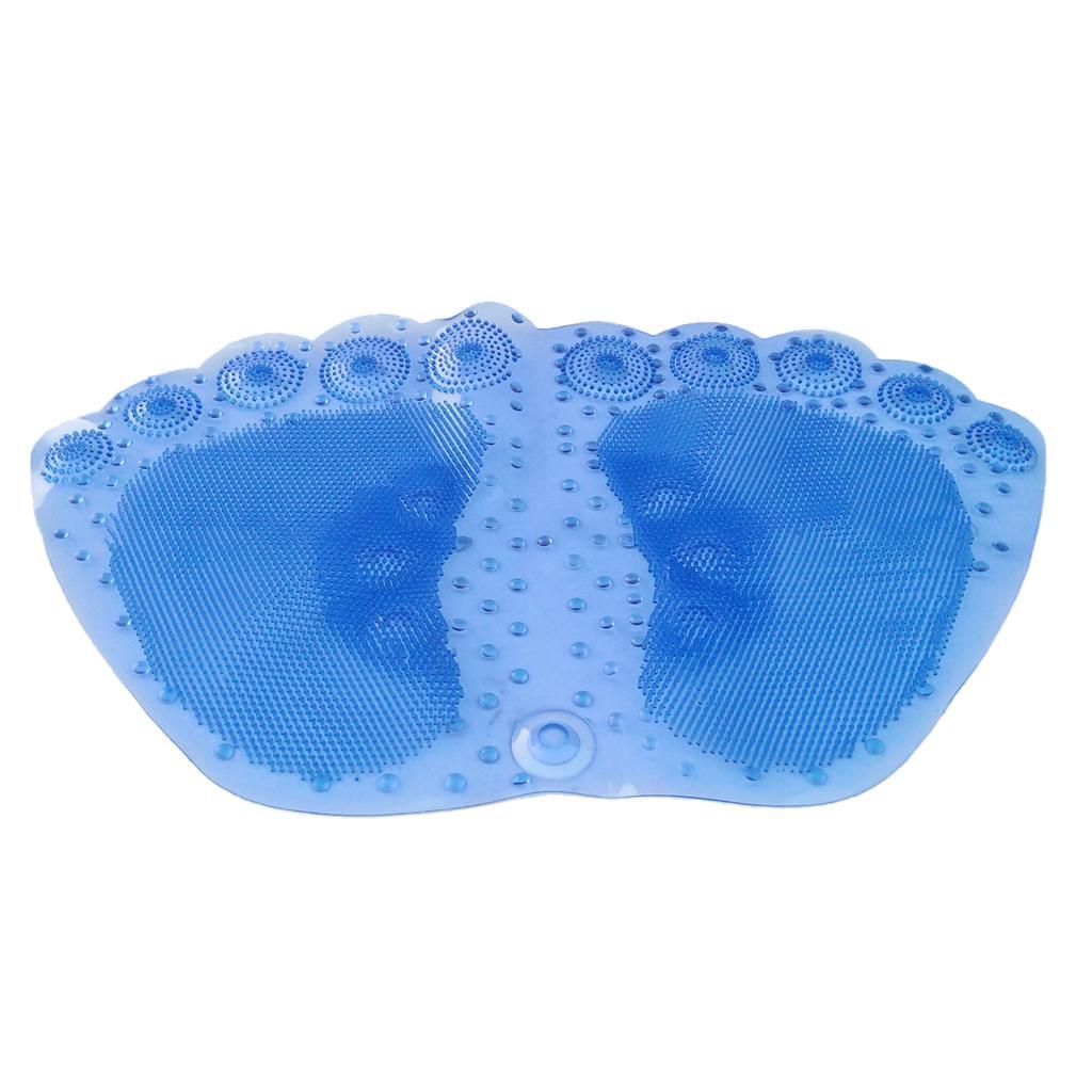 Strong Non Slip Shower Bath Mat Bathroom Rubber Massage PVC w/ Suction Cups