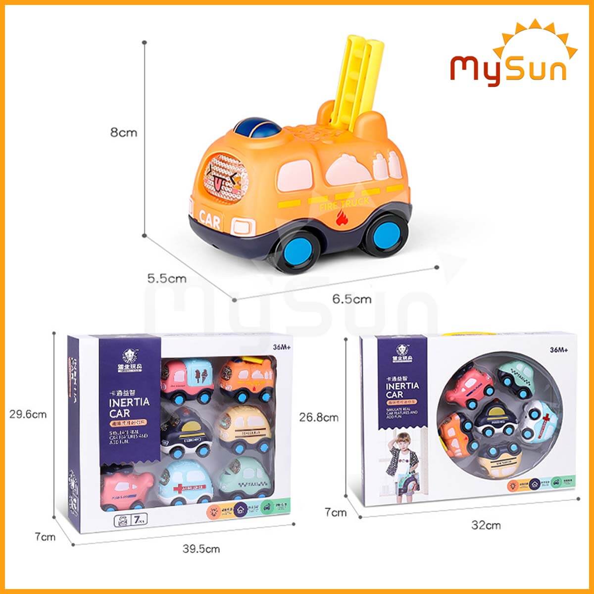 Bộ xe ô tô đồ chơi trẻ em nhỏ mini cho bé 1 2 3 4 5 tuổi cao cấp giá rẻ hộp màu đẹp MySun