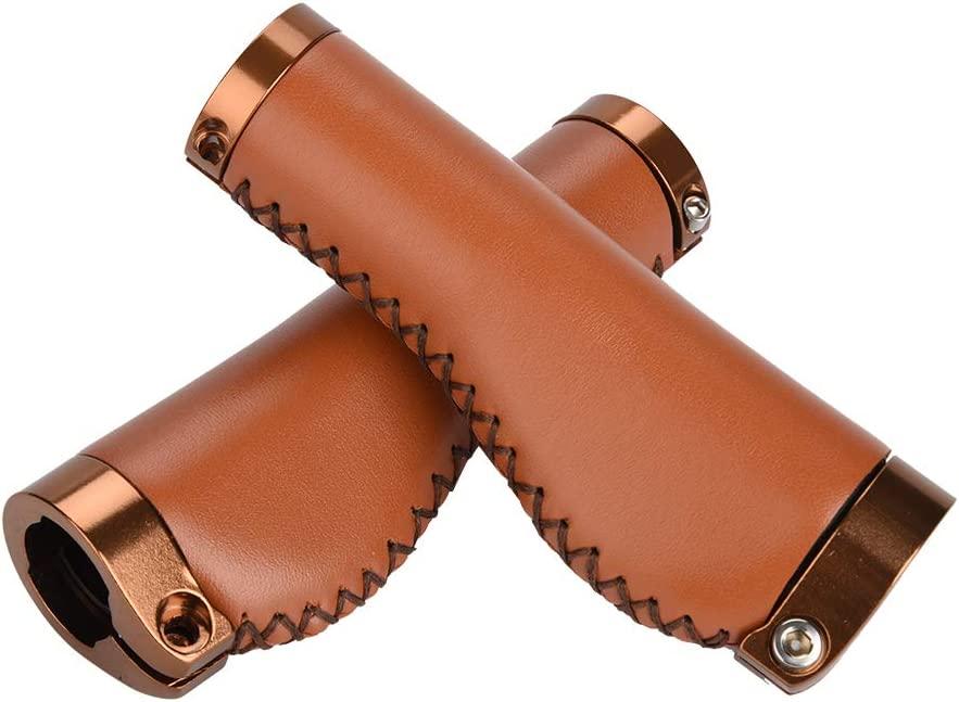 Xe Đạp Tay Cầm Xe Đạp, 1 Cặp Da PU MTB Xe Đạp Gấp Xe Đạp Có Khóa