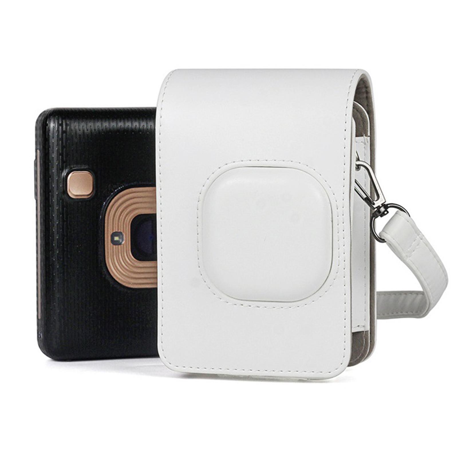 Instant Camera Case Bag for Mini with Detachable Strap White
