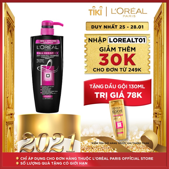 Dầu Gội Ngăn Rụng Tóc L'oreal FR3X (650ml) - G2736000