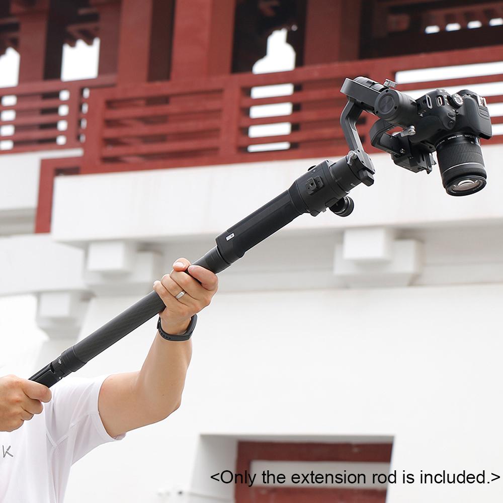 Professional Stabilizer Extension Pole Stick Rod Monopod Carbon Fiber with 1/4 Inch Screw 35cm Long for DJI Ronin-S