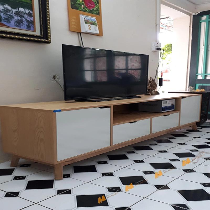 Made in VN Kệ tivi giá rẻ bằng gỗ mdf 17mm công ty Mộc Phát độ bền trên 30 năm AN065