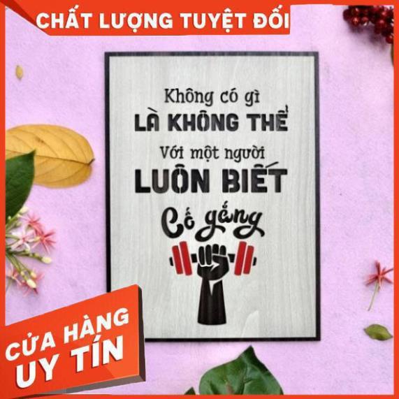 Tranh Decor tạo động lực theo tên slogan những câu nói hay