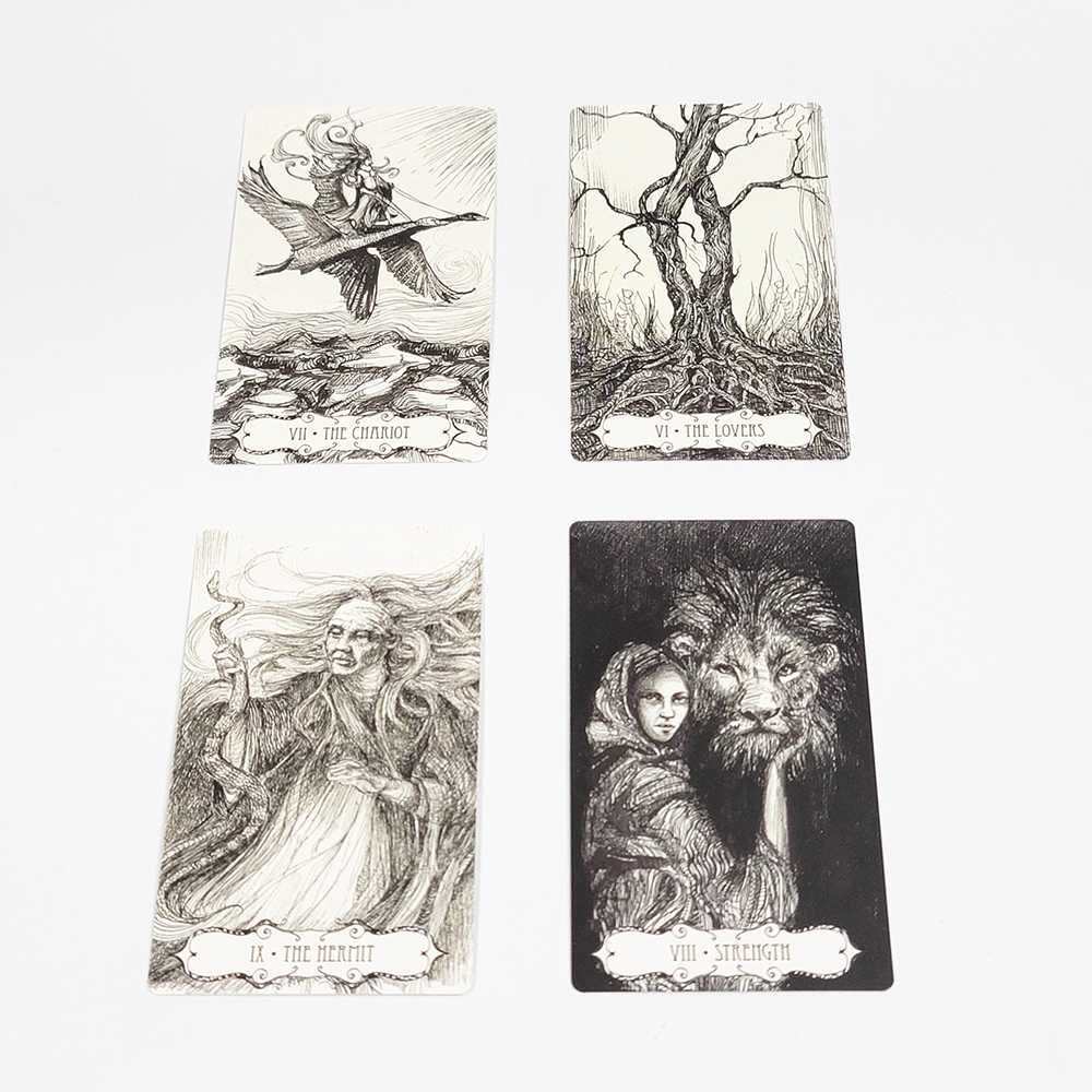 Bộ Bài Tarot Of The Abyss 78 Lá Bài 7x12 Cm Tặng Đá Thanh Tẩy