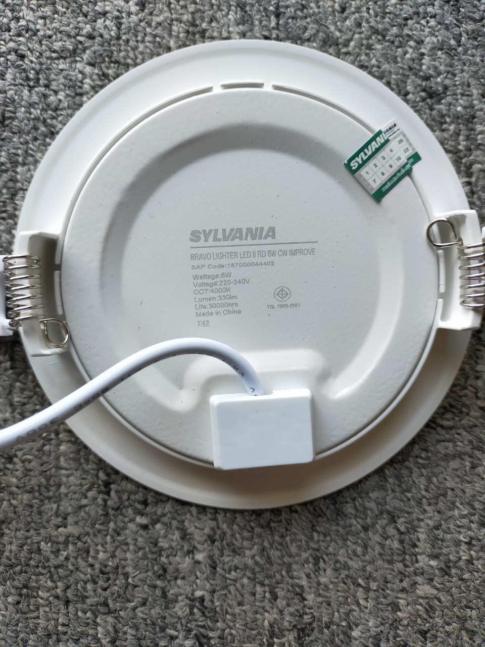 ĐÈN LED ÂM TRẦN SYLVANIA DOWNLIGHT BRAVO LIGHTER LED II RD 6W ÁNH SÁNG TRUNG TÍNH 4000K 220-240V 30000H - HÀNG CHÍNH HÃNG