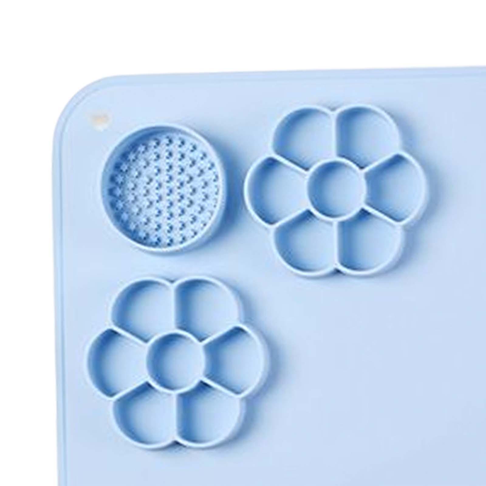 Silicone Mat for Resin Casting Silicone Craft Mat Brush Rack Epoxy Making Tool Handmade Washable Silicone Painting Mat for Painting Crafting