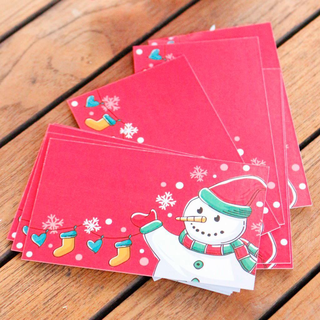 50 Pieces Snowman Cards With Beautiful Appearance, Exquisite Craftsmanship