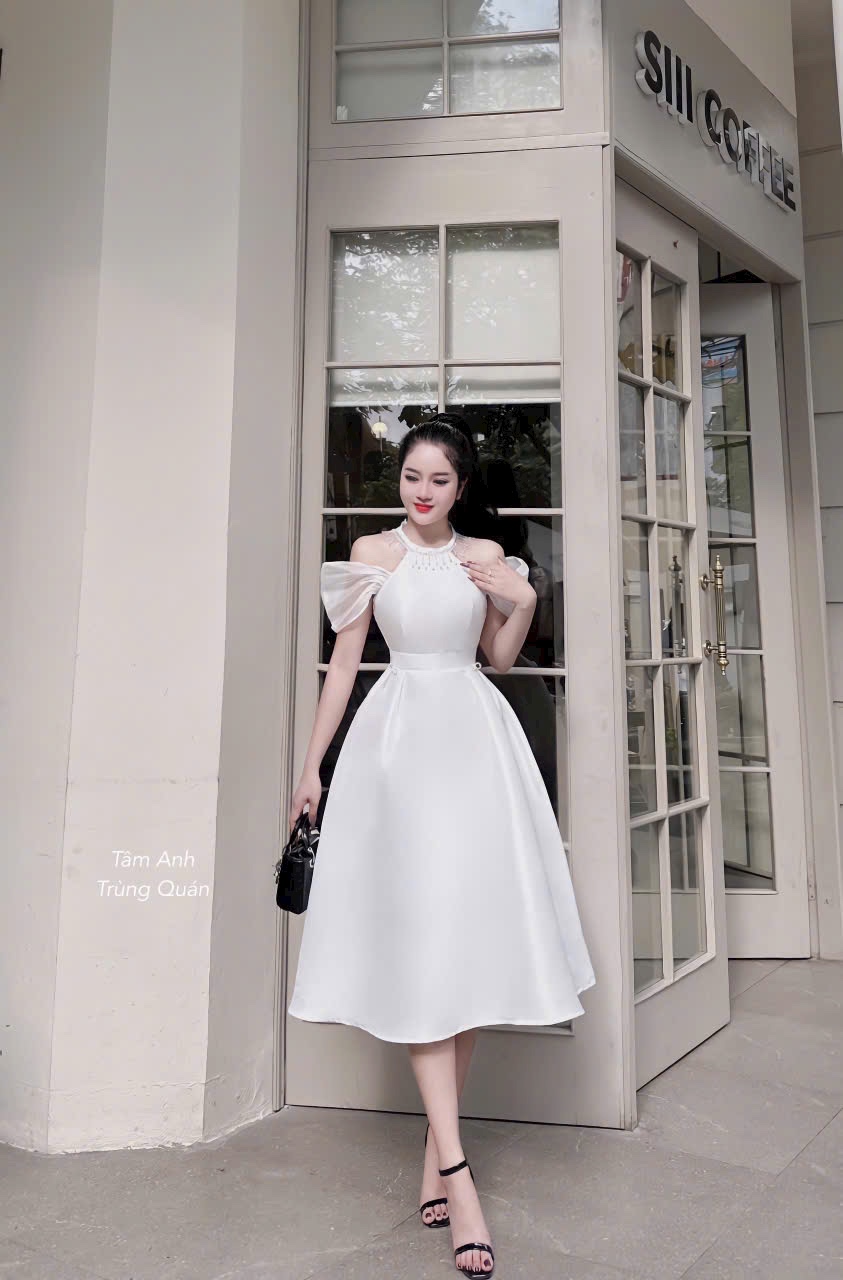 Đầm thiết kế tapta cườm