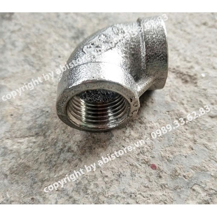 CÚT NỐI REN INOX ĐÚC 1/2 , CÚT GÓC 90 HÀNG ĐẸP