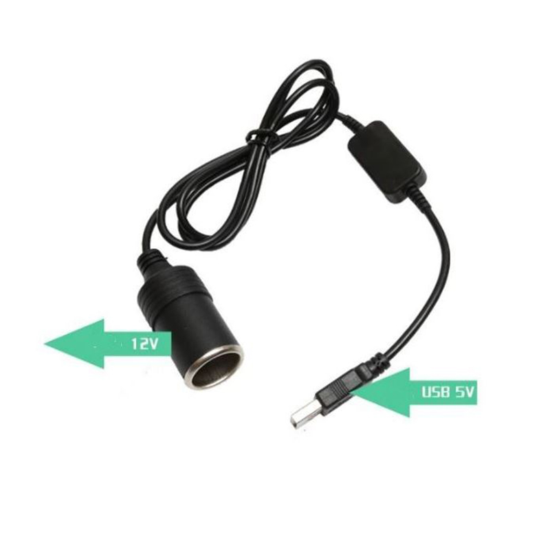 5V sang 12V, Cáp Chuyển 5V Sang 12V.Đầu Vào Là Cổng USB, Đầu Ra Là Cổng Tẩu