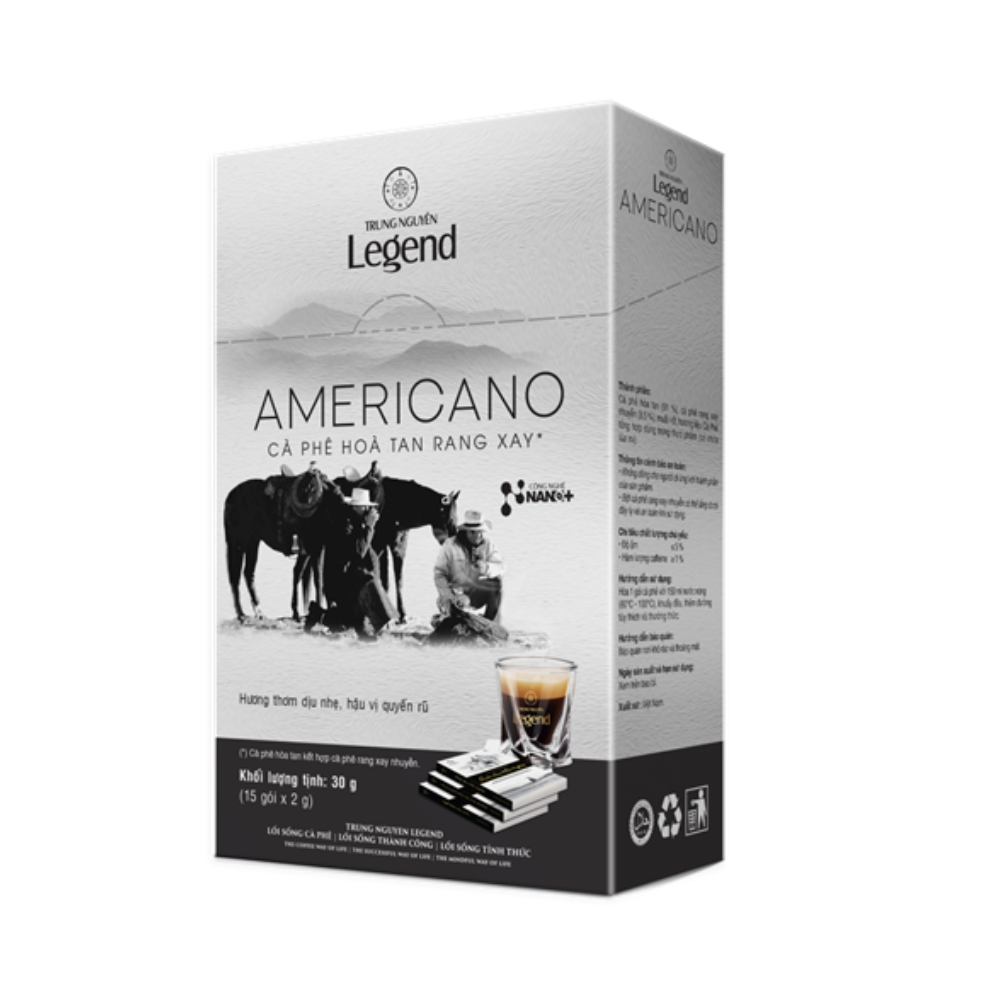 Trung Nguyên Legend Americano hộp 15 gói x 2g