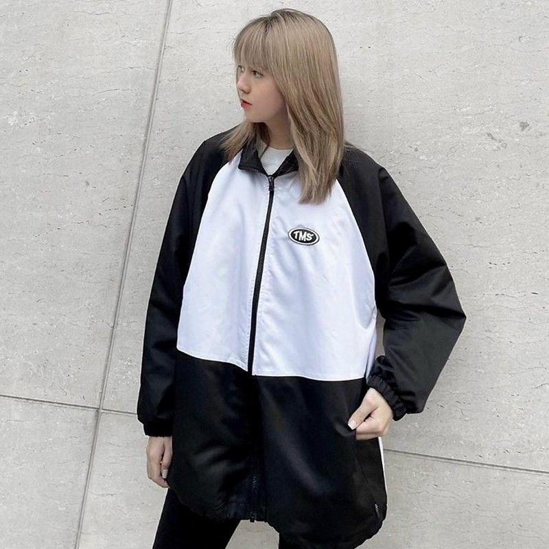 Áo khoác bomber nam nữ unisex gió jacket dù 2 lớp cúc bấm form rộng local brand ulzzang phong cách hàn quốc đep MIDSIDE