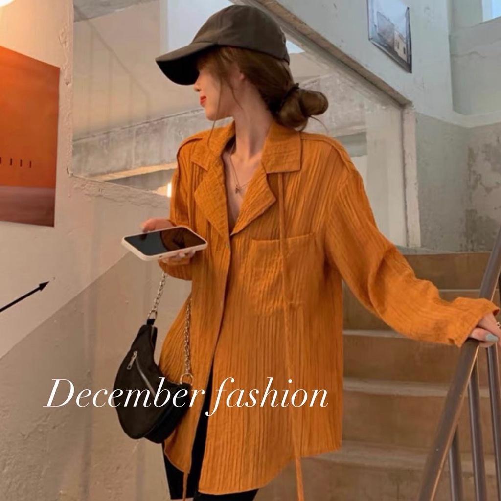 Áo Sơ Mi Gân Cổ Vest- December Fashion