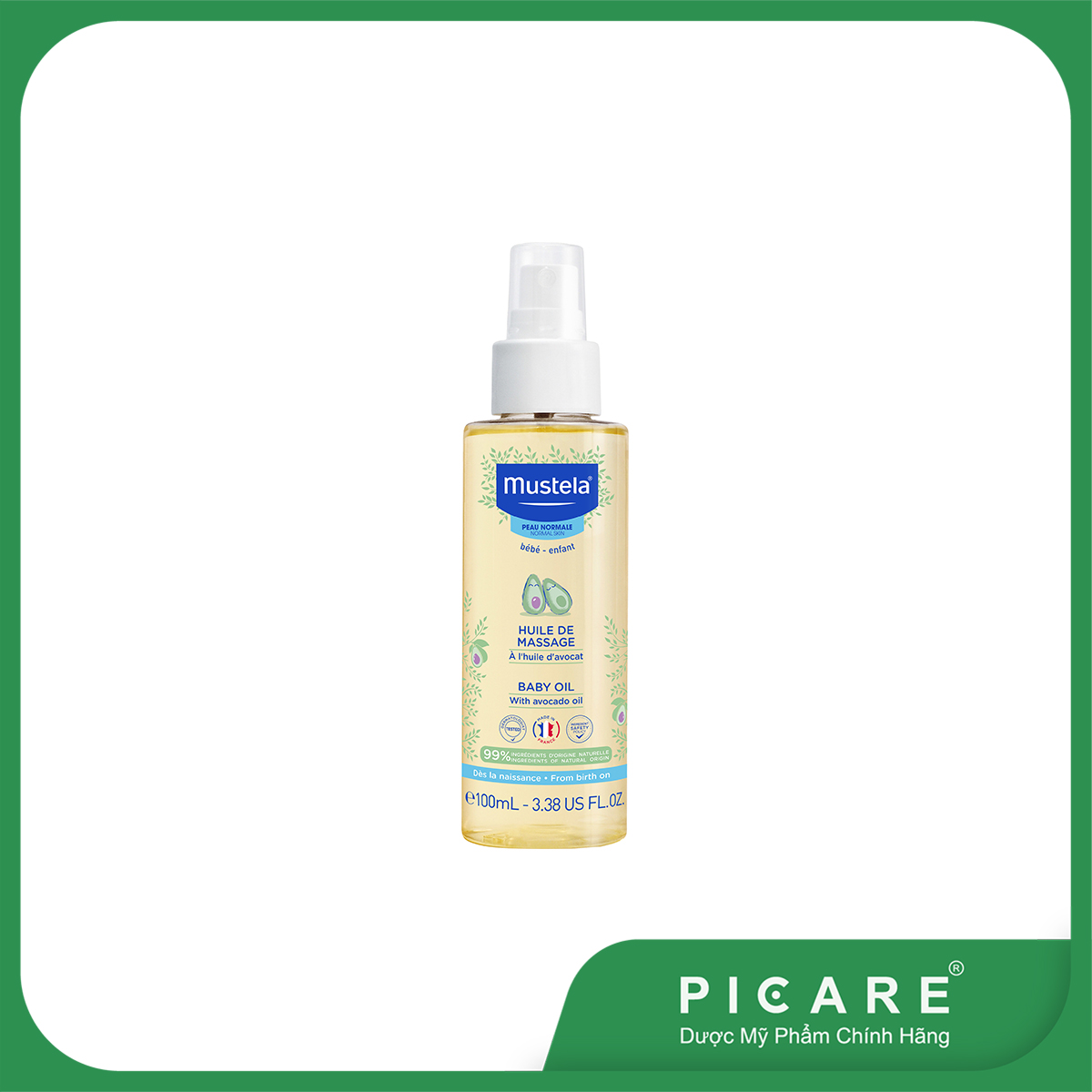 Dầu Massage Mustela Cho Bé Baby Oil 100ml