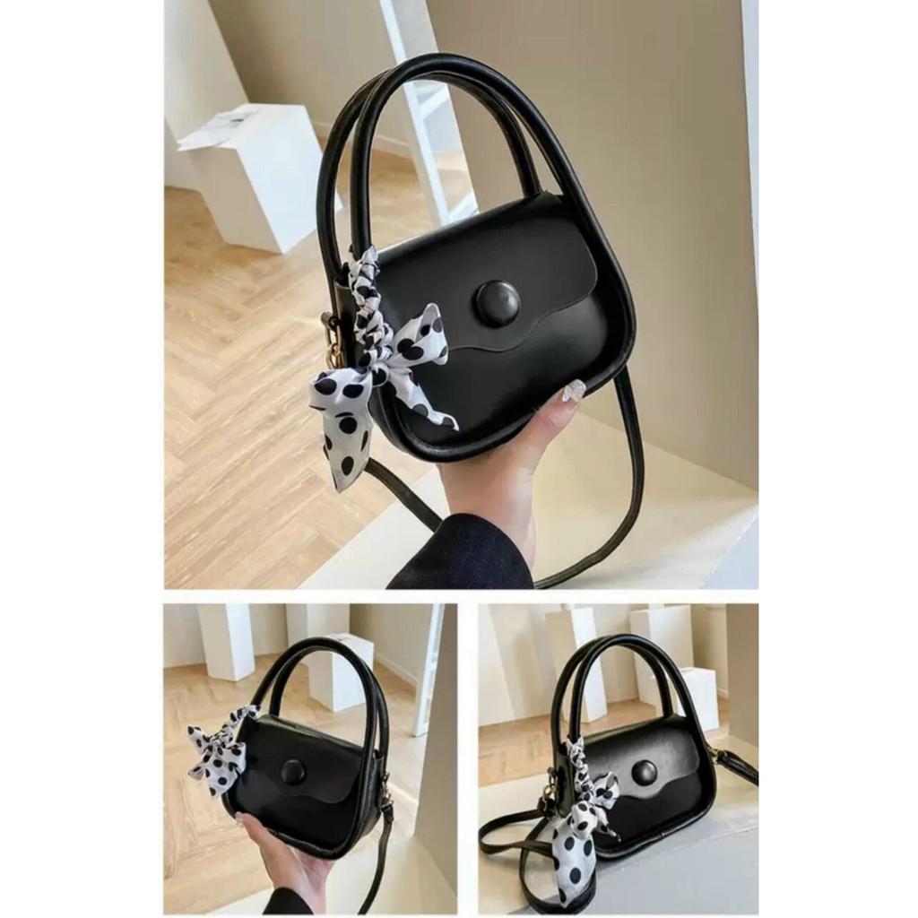 Túi Xách Nữ Đeo Chéo Cầm Tay Da PU mini Thời Trang Cao Cấp Giá Rẻ Kèm Nơ - TDC070