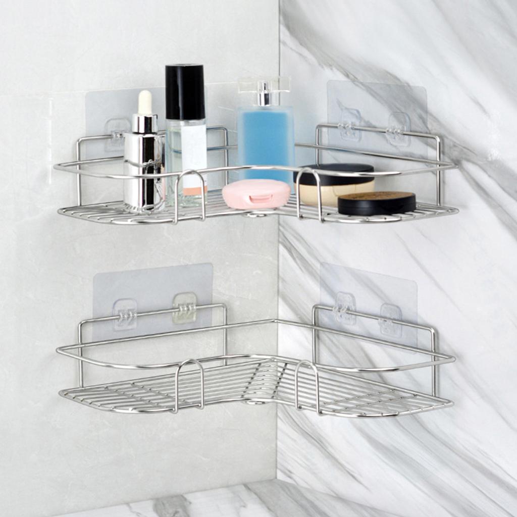 Adhesive Corner Shower Caddy No Drilling Tidy for  Organizer Storage no